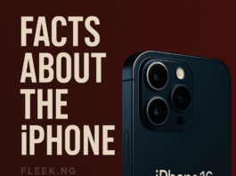 10 Cool Facts About the iPhone (You Probably Didn’t Know in 2025) An iPhone handset on a dark background, titled Facts About the iPhone